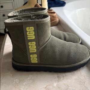 UGG Olive w/ Yellow Logo